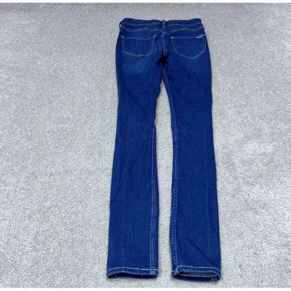 Hollister Ultra High Rise Jegging Distressed Faux Pockets Blue Size 1 - Picture 12 of 13